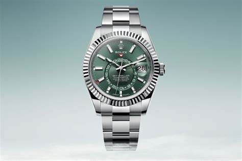 rolex green dweller|Rolex sky dweller 2023 price.